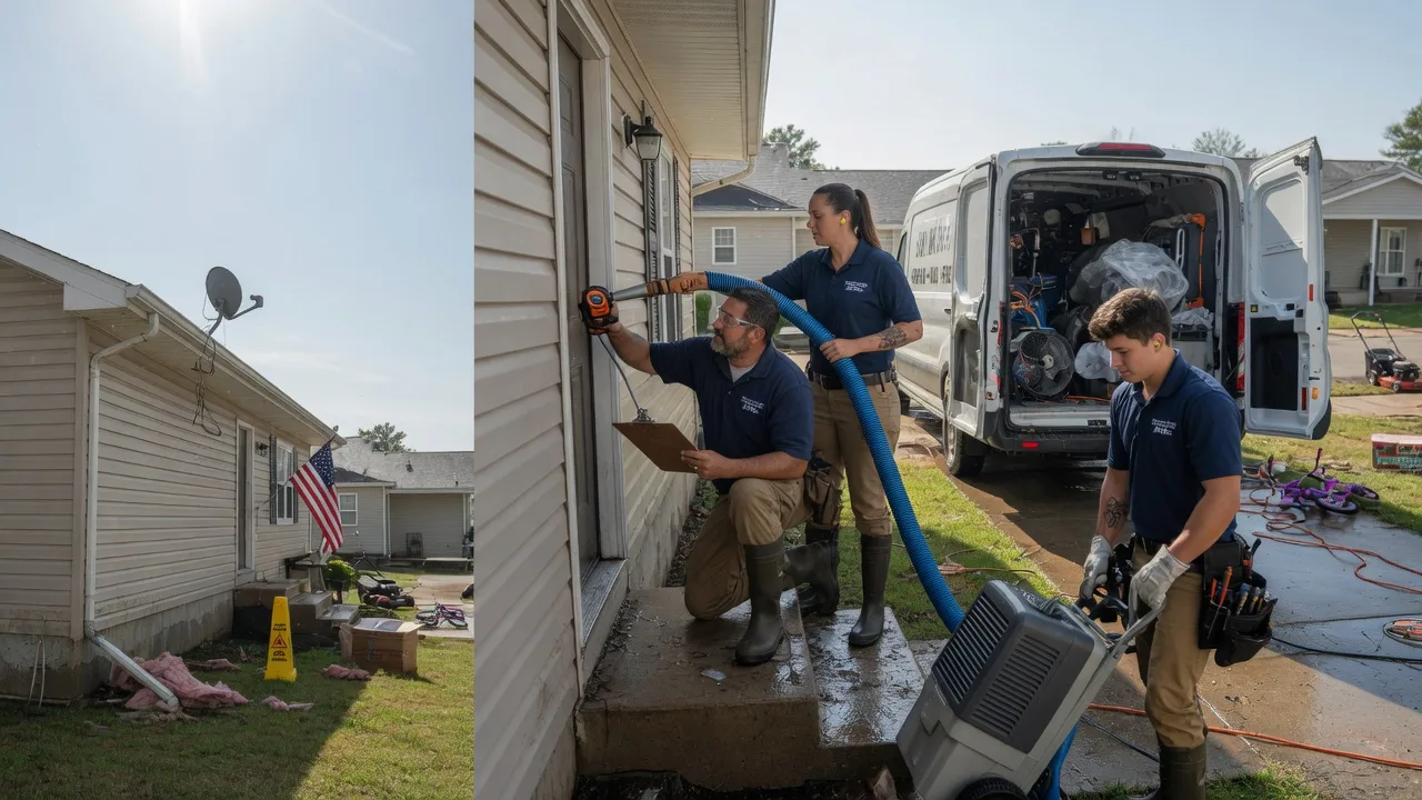 Ceiling Water Damage Restoration in Hermann, MO near me